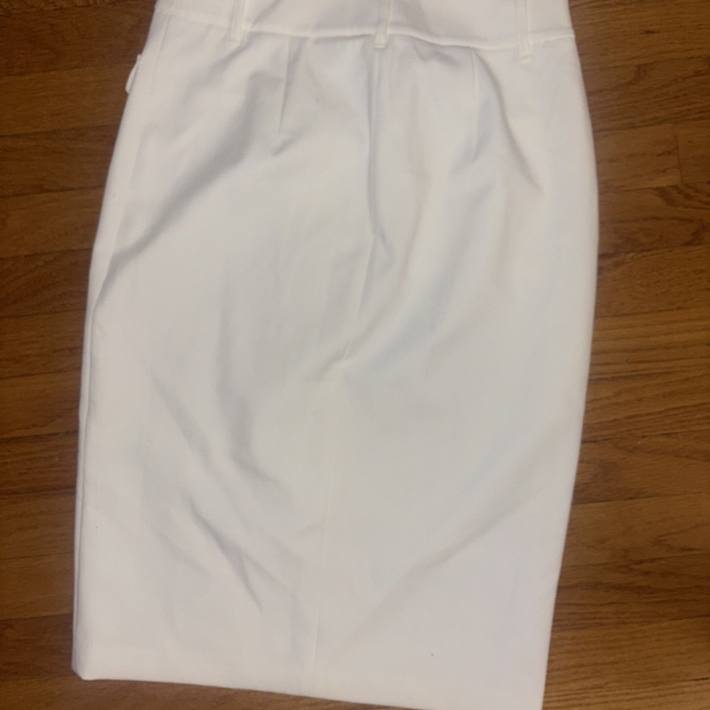 White House black market Size 6 white midi skirt Off White - Picture 4 of 8